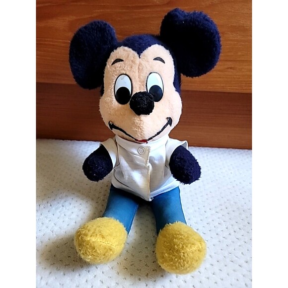 Vintage Mickey Mouse Plush Doll Disney World Characters Stuffed Toy - Picture 1 of 6